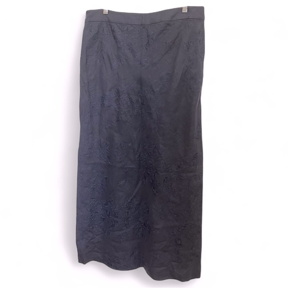 Brooks Brothers Embroidered Linen Maxi Skirt size 12 - Picture 12 of 12